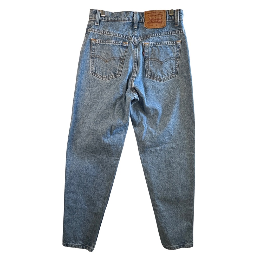 Levi's 550 Vintage 90s Mom Jeans Light Wash Denim‎ High Waisted USA Made Size 9